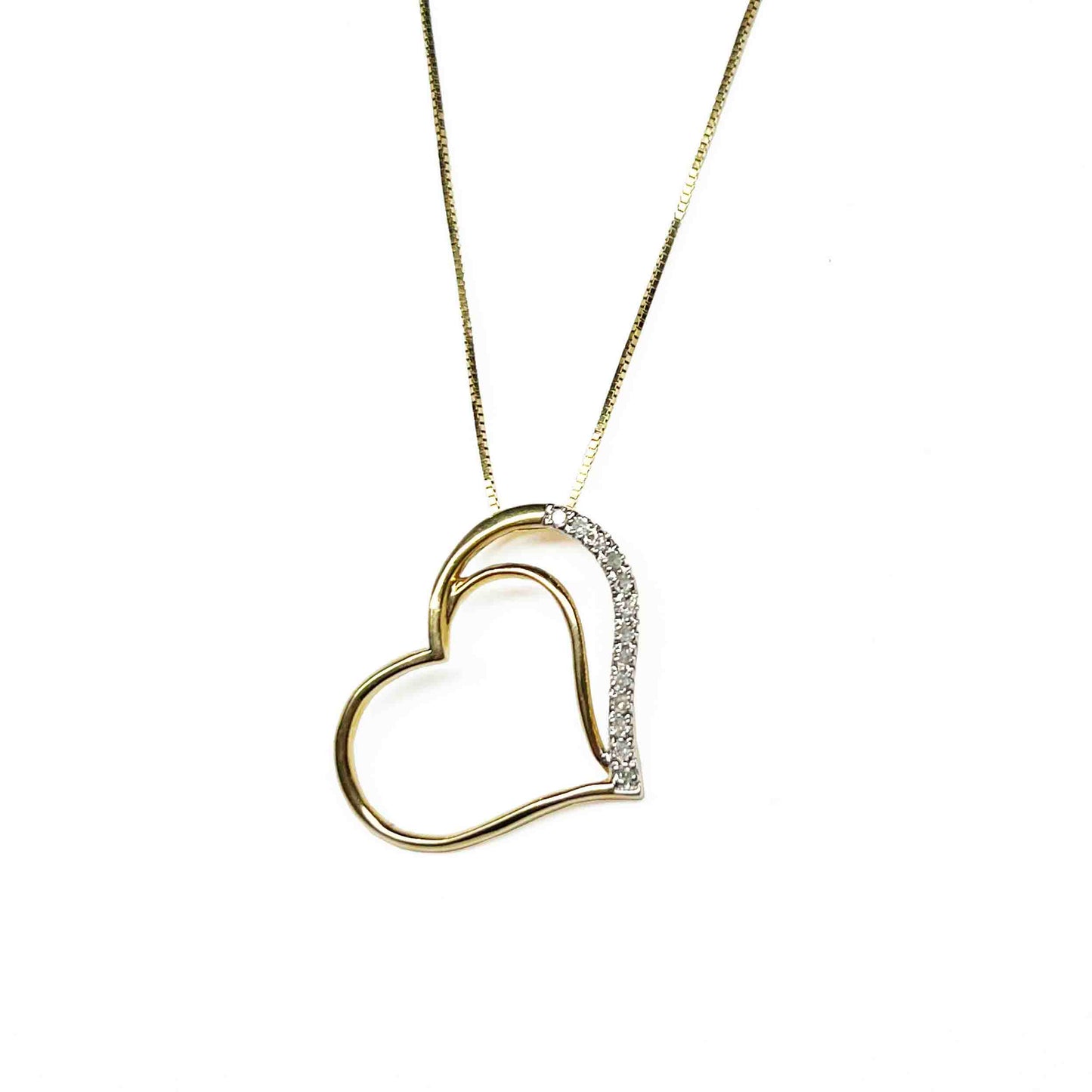 14ky Diamond Heart Necklace