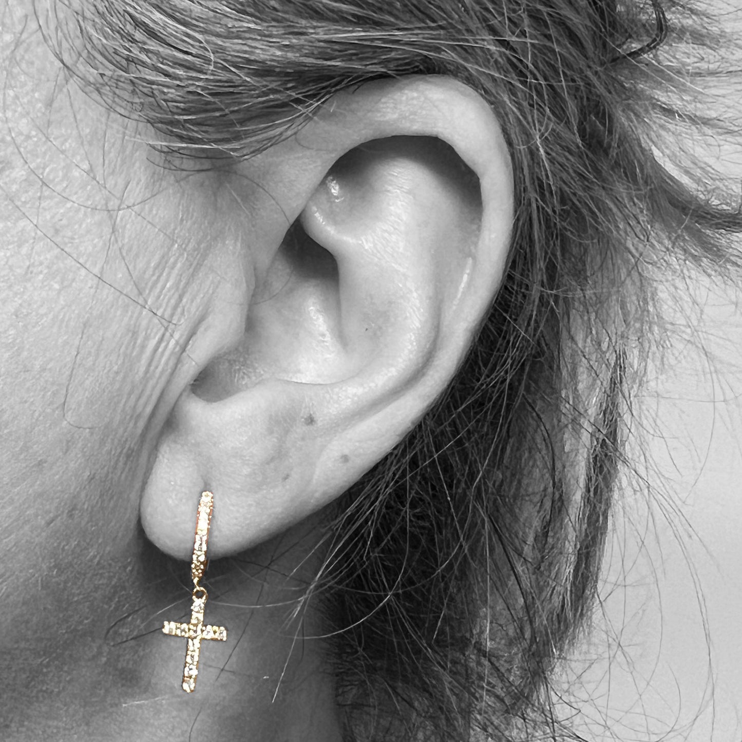 14kw Diamond Hoop Earrings