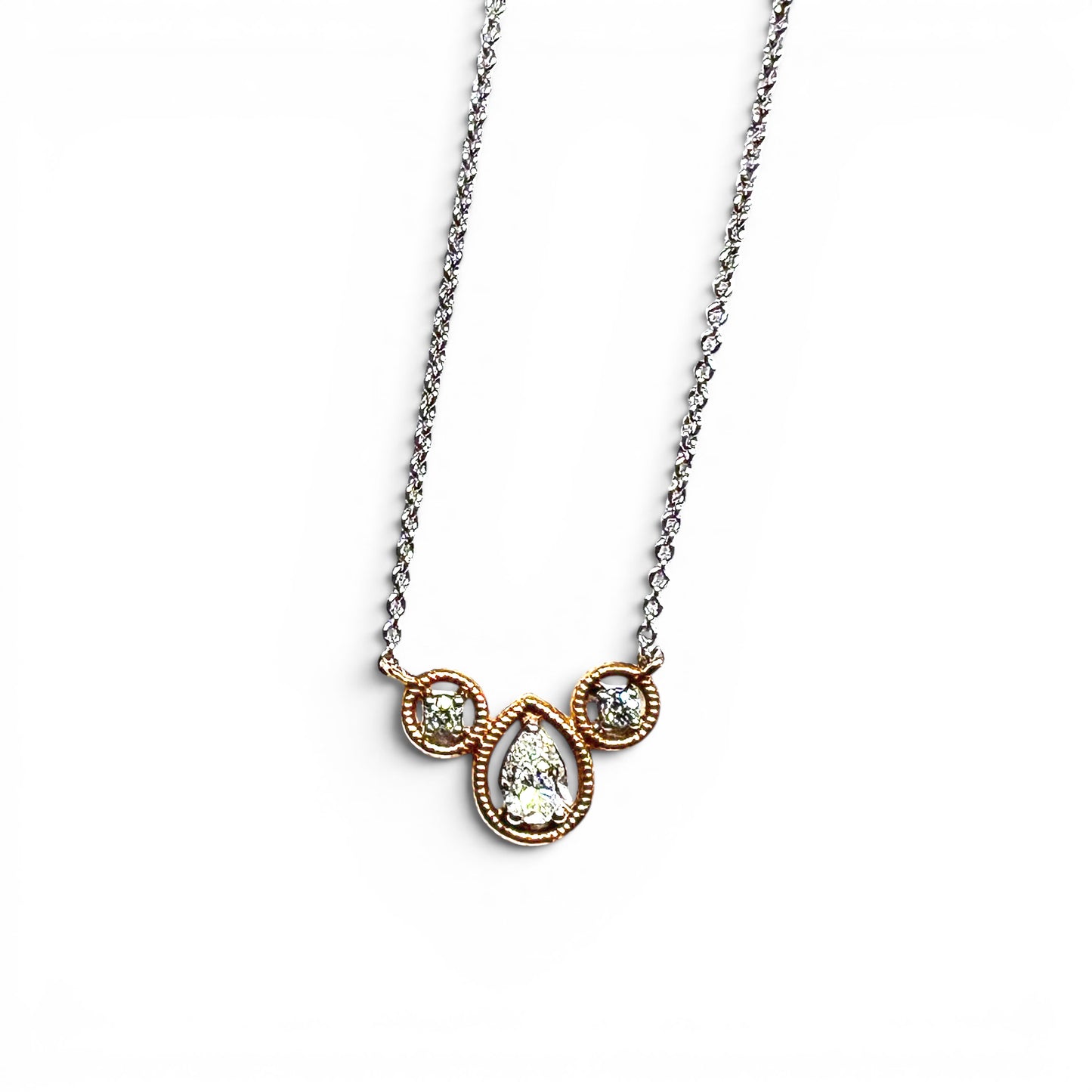 18k Diamond Trio Necklace
