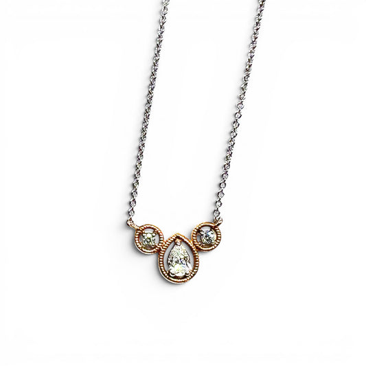 18k Diamond Trio Necklace