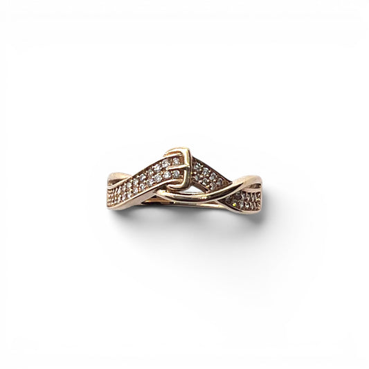 18kr Belt Diamond Ring