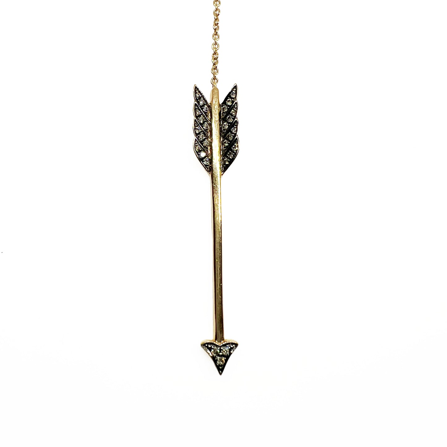18ktt Arrow Necklace