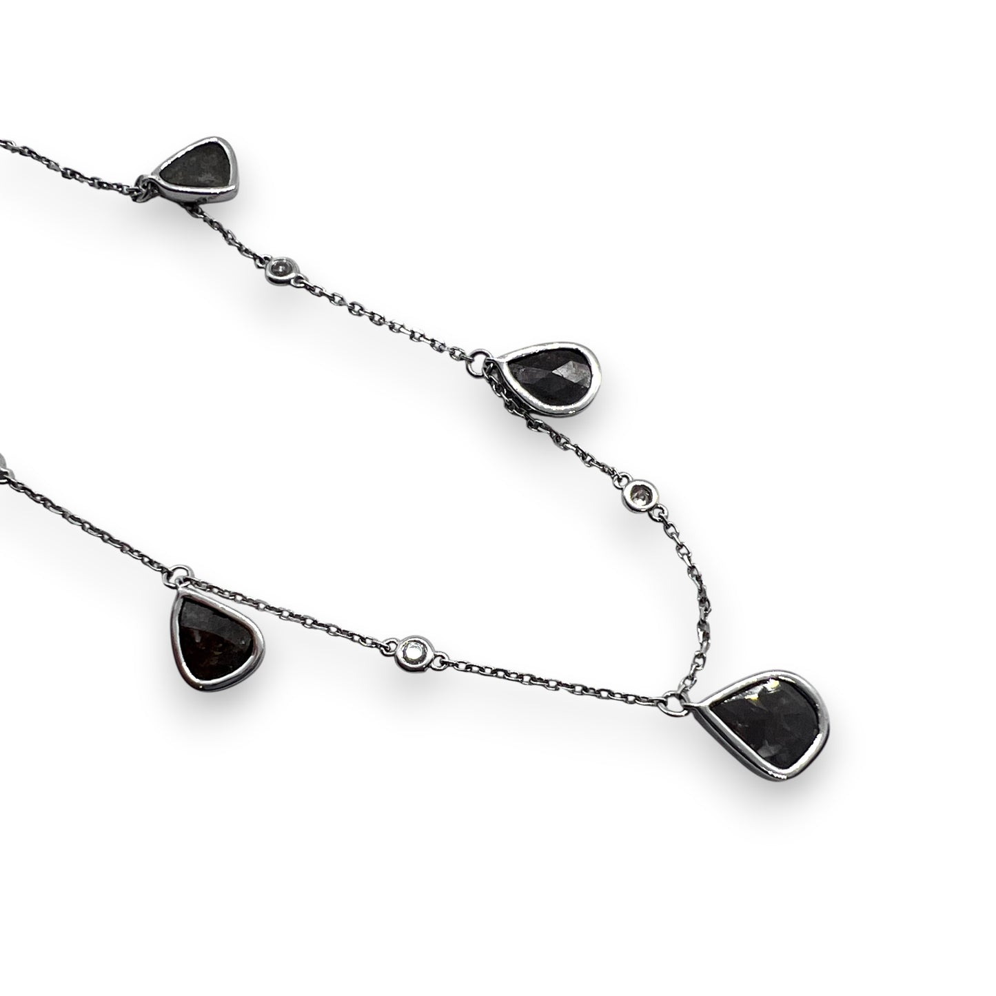 18kw Slice Diamond Necklace