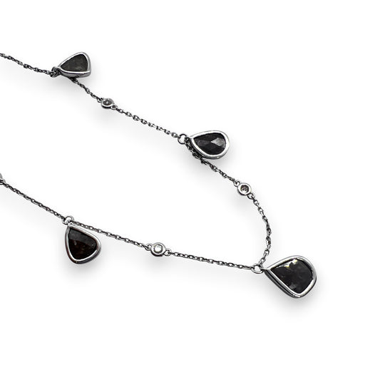 18kw Slice Diamond Necklace