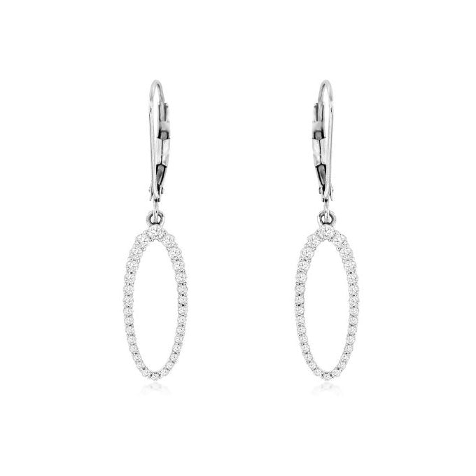 14kw diamond dangle earrings