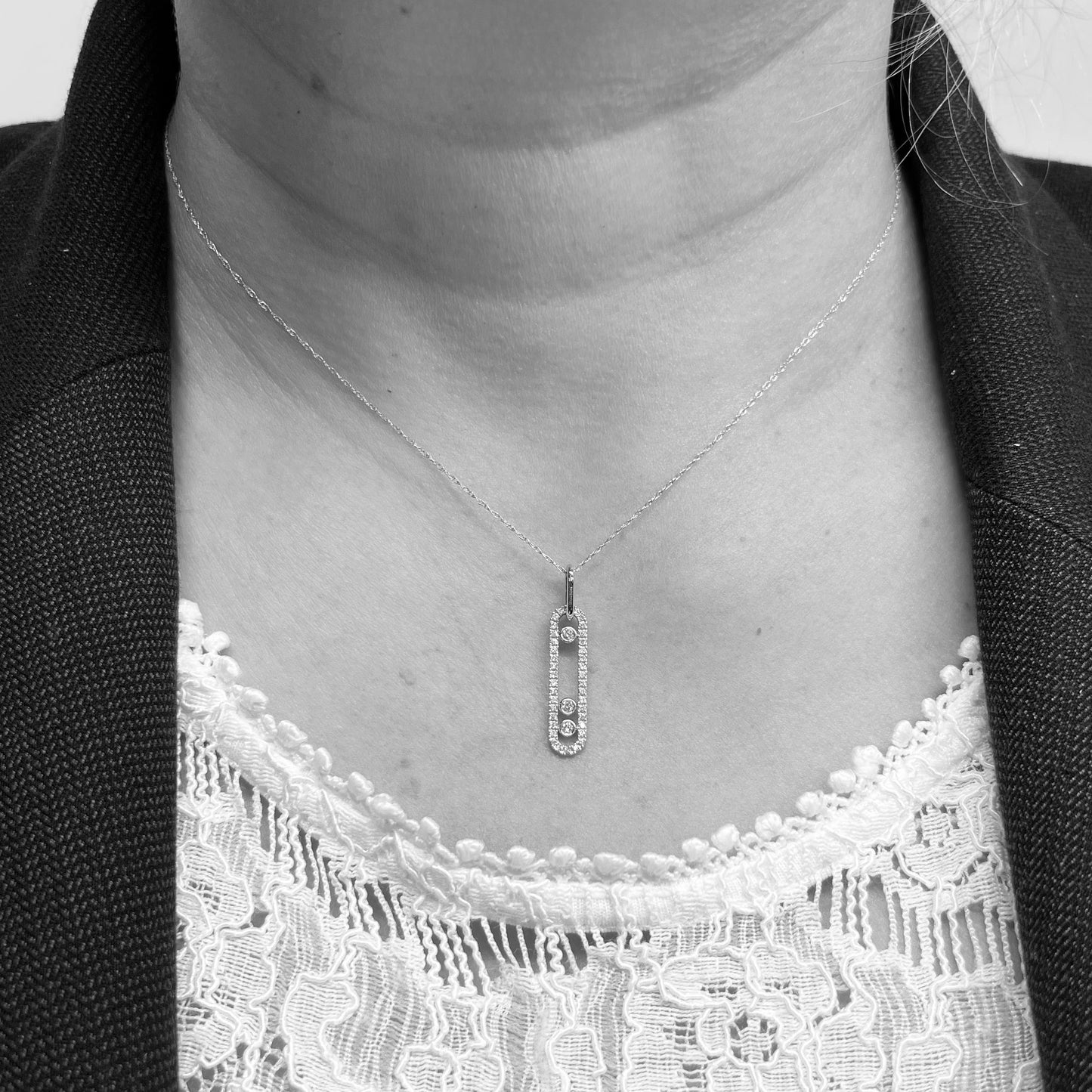 14kw Diamond Pendant