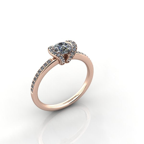 Diamond Ring with Diamond Details - eklektic jewelry studio