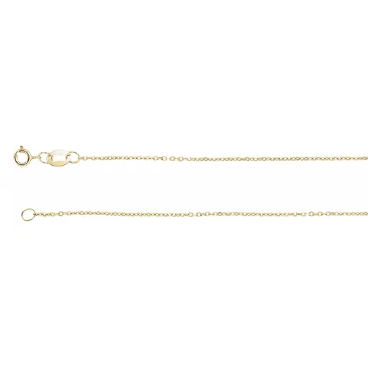 14k Diamond Cut Cable Chain - eklektic jewelry studio