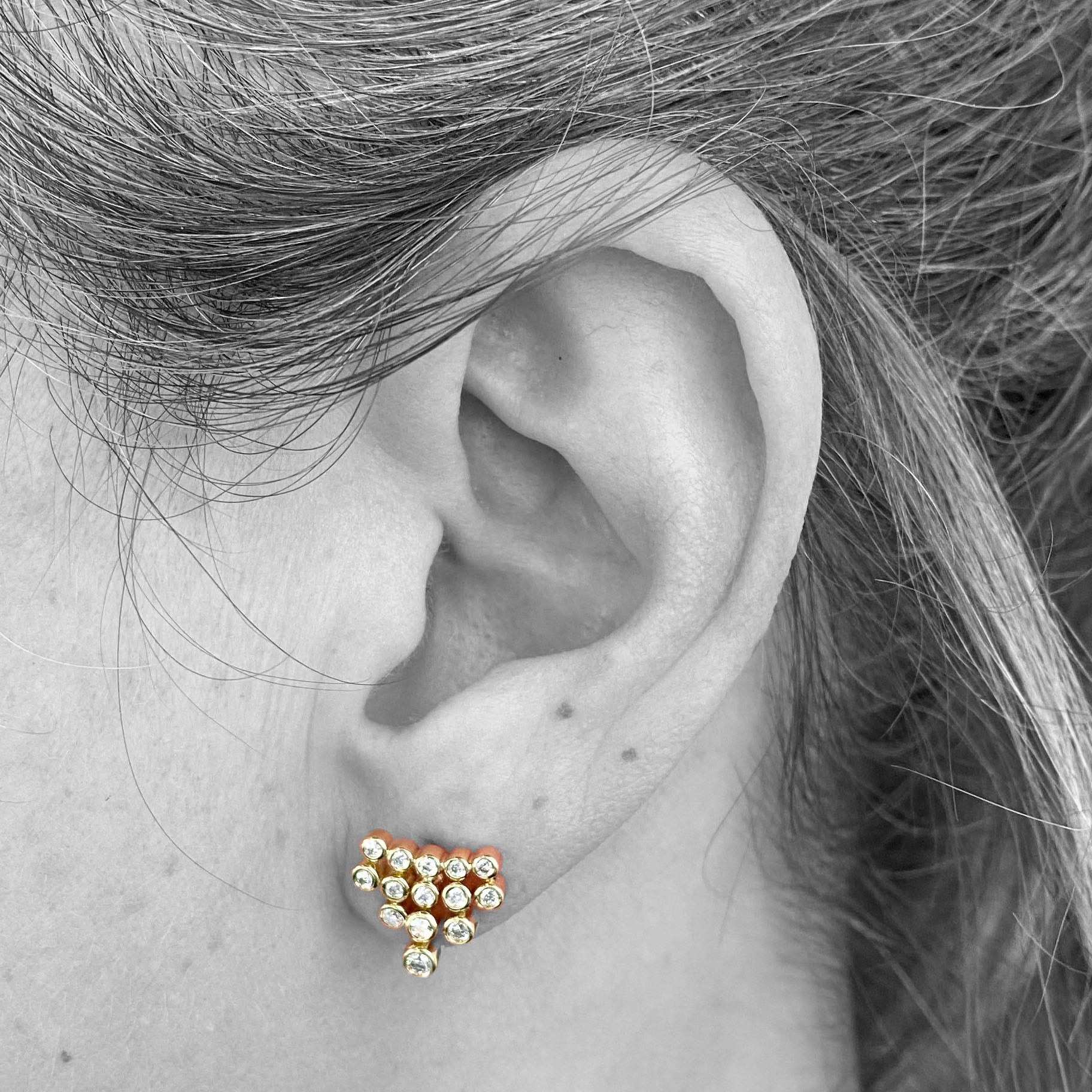 14ky Diamond Earrings - eklektic jewelry studio