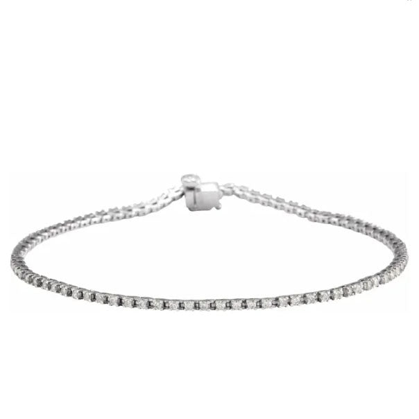 14kw Lab Grown Diamond Tennis Bracelet 1ctw - eklektic jewelry studio