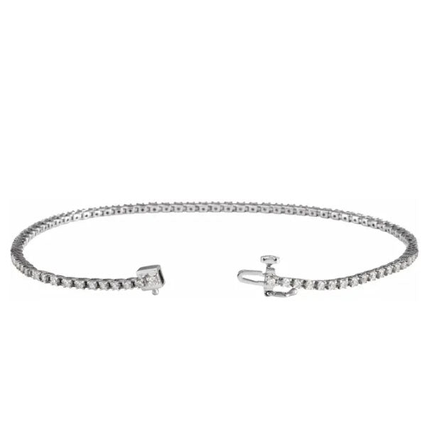 14kw Lab Grown Diamond Tennis Bracelet 1ctw - eklektic jewelry studio