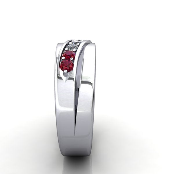 Memorial Day Ring with Tricolore Gems - eklektic jewelry studio