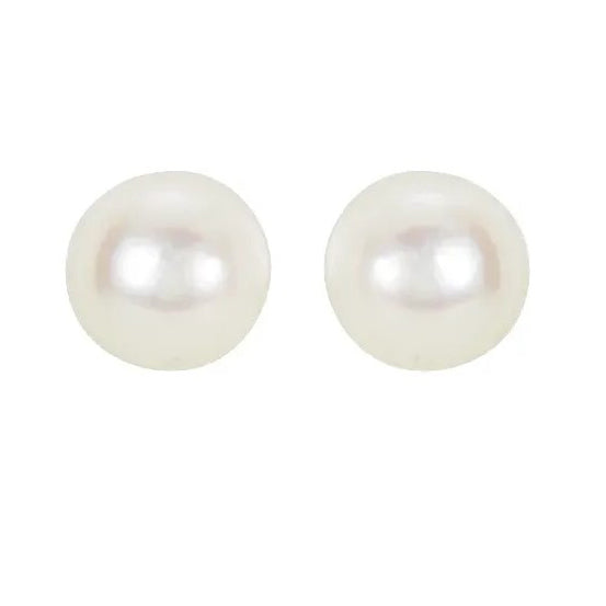 14ky Saltwater Pearl Earrings 4mm