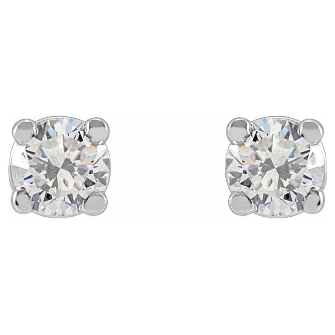14kw LG Diamond Studs 3mm 1/5cttw