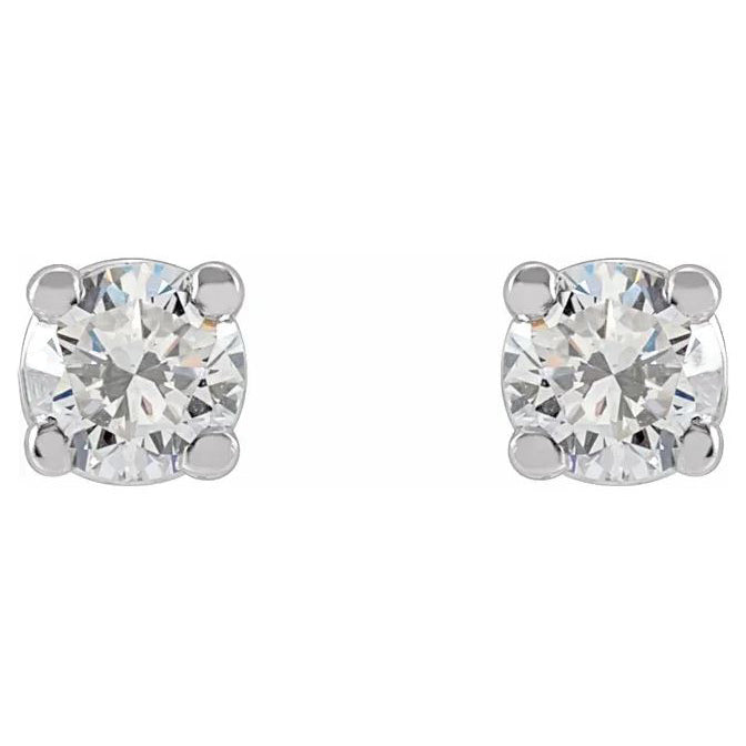 14kw LG Diamond Studs 3mm 1/5cttw