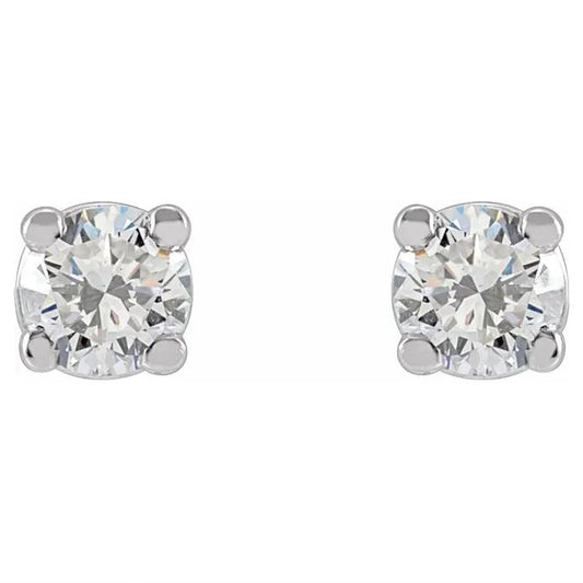 14kw LG Diamond Studs 3mm 1/5cttw