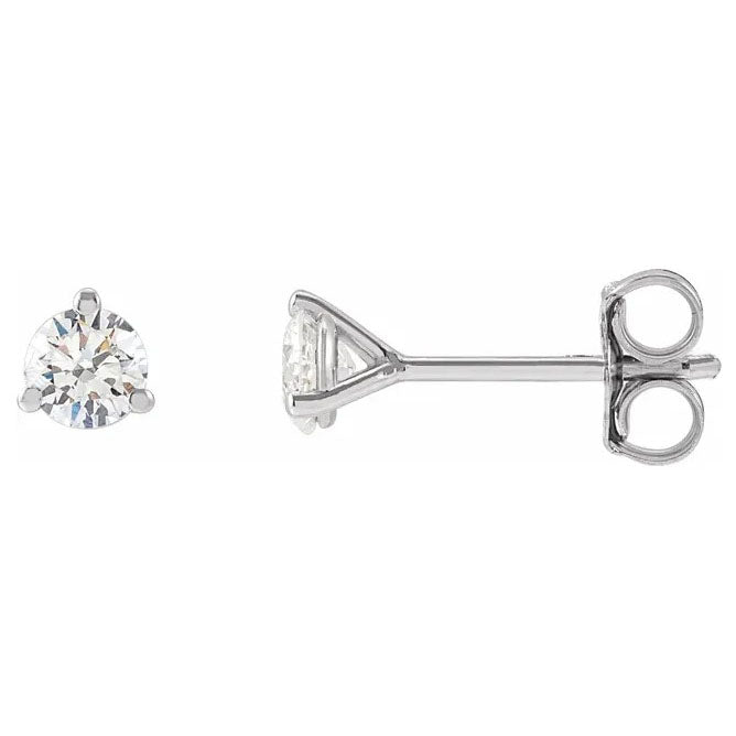 14kw LG Diamond Martini Studs 3.4mm 1/3cttw