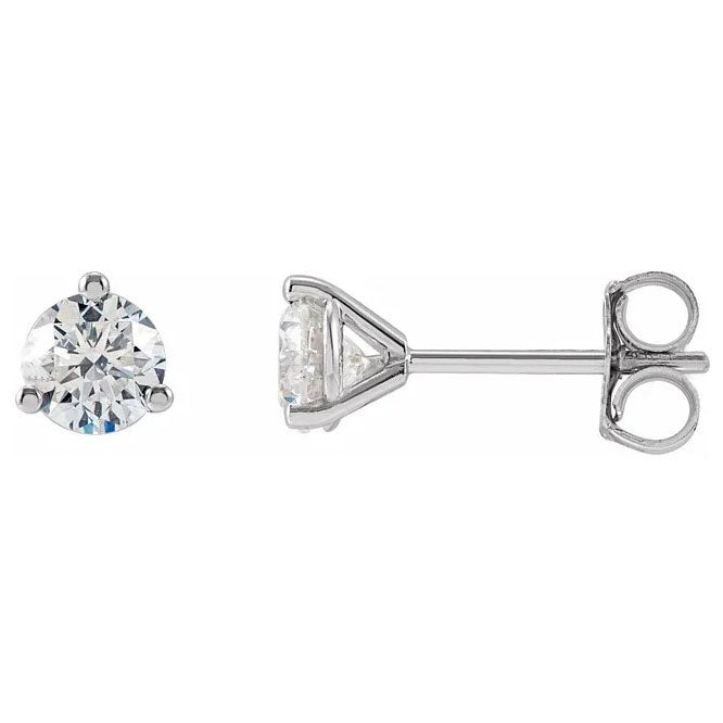 14kw LG Diamond Martini Studs 4.5mm 3/4cttw