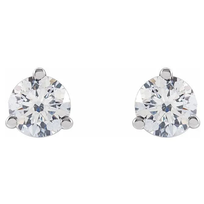 14kw LG Diamond Martini Studs 4mm 1/2cttw