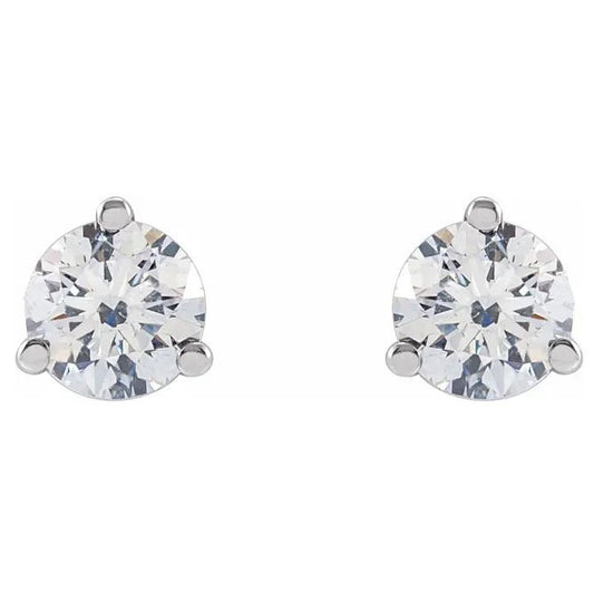 14kw LG Diamond Martini Studs 4mm 1/2cttw
