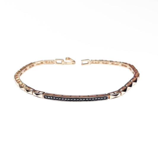 18kr black diamonds bracelet