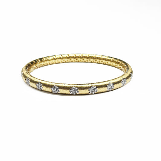 18ky diamond bangle bracelet