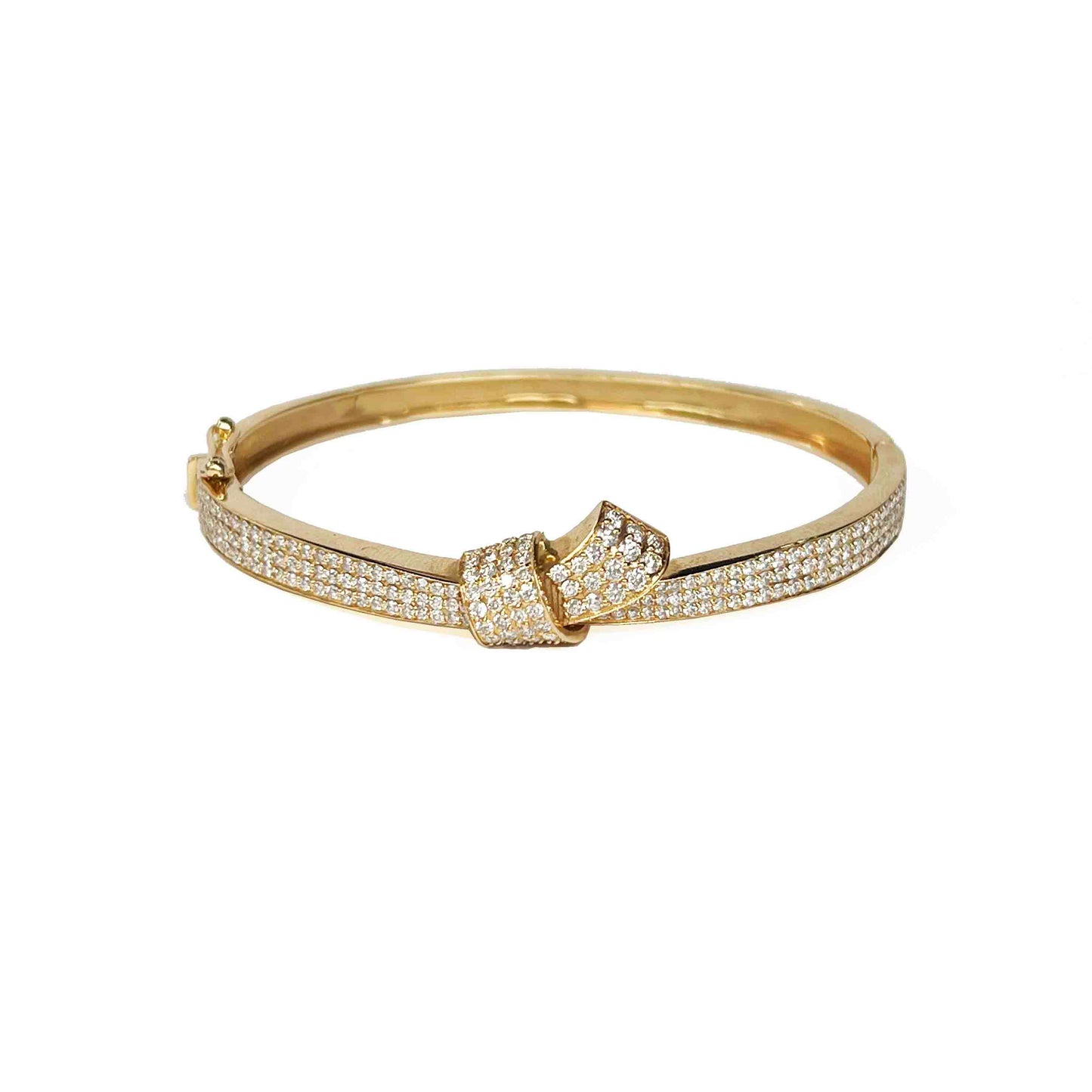 18kr Diamond Bow Bracelet