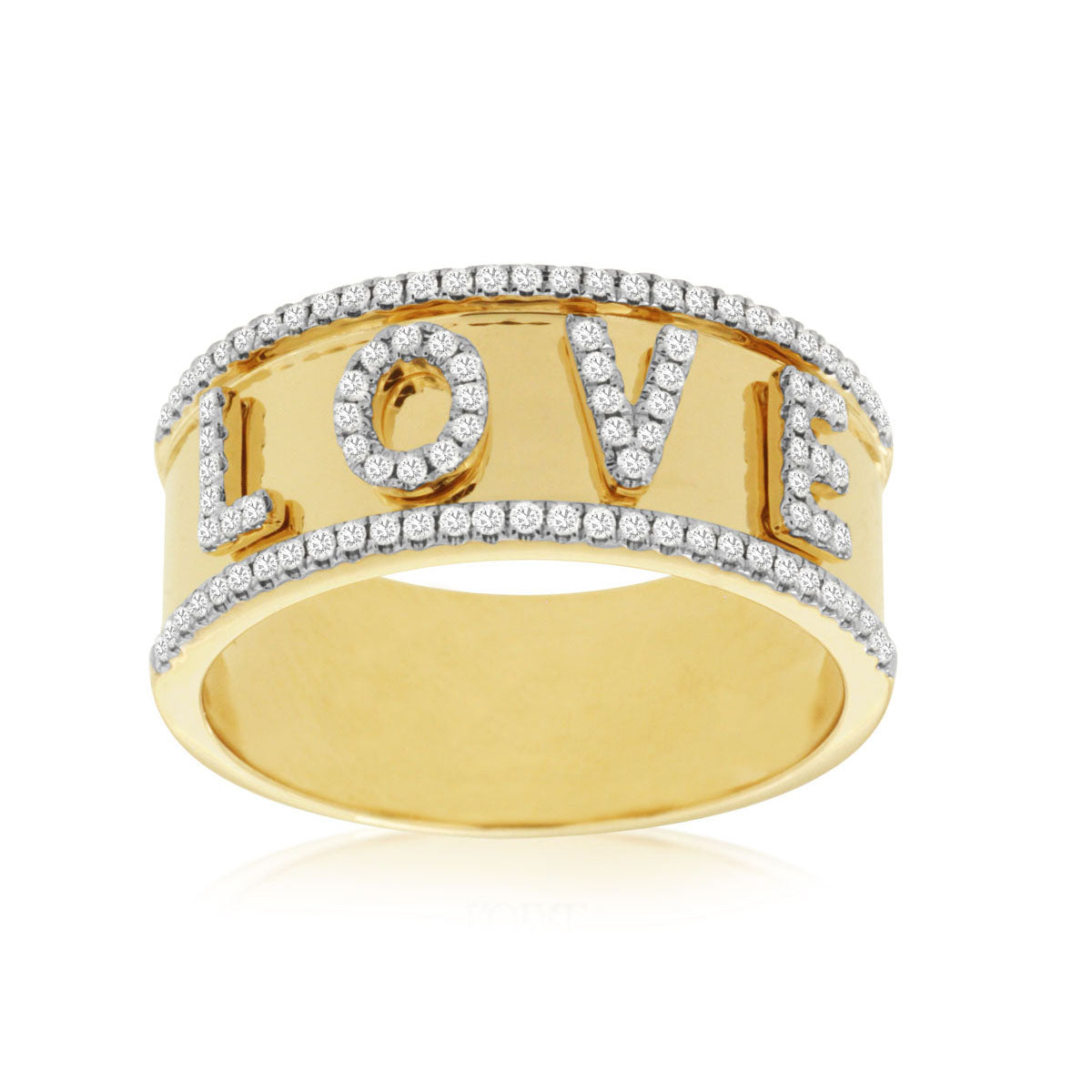 14ky LOVE Diamond Ring