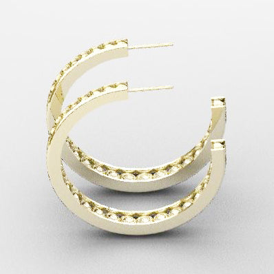 Beaded Hoop Earrings - eklektic jewelry studio