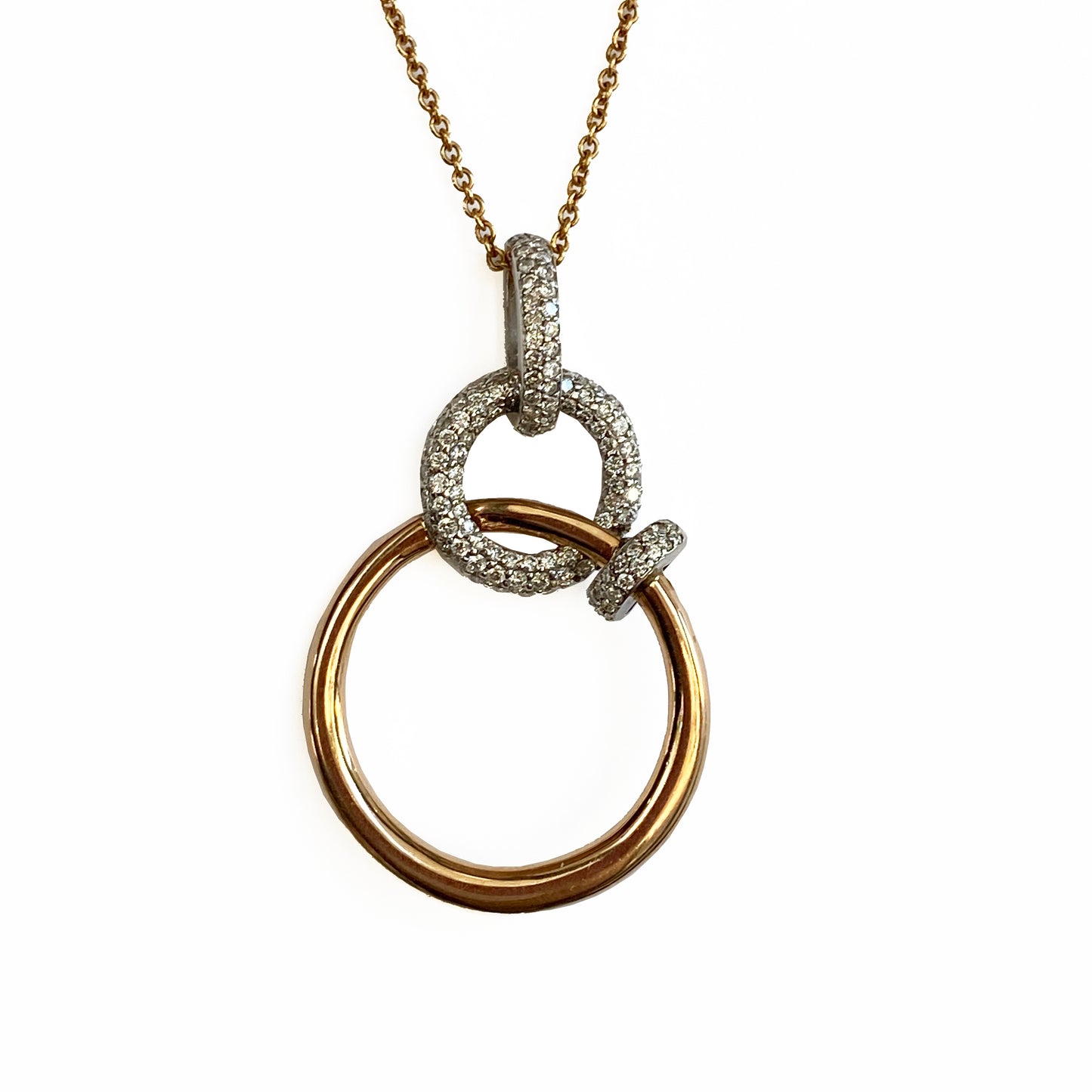 18ktt Circle Necklace - eklektic jewelry studio