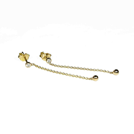 18ky Diamond Earrings