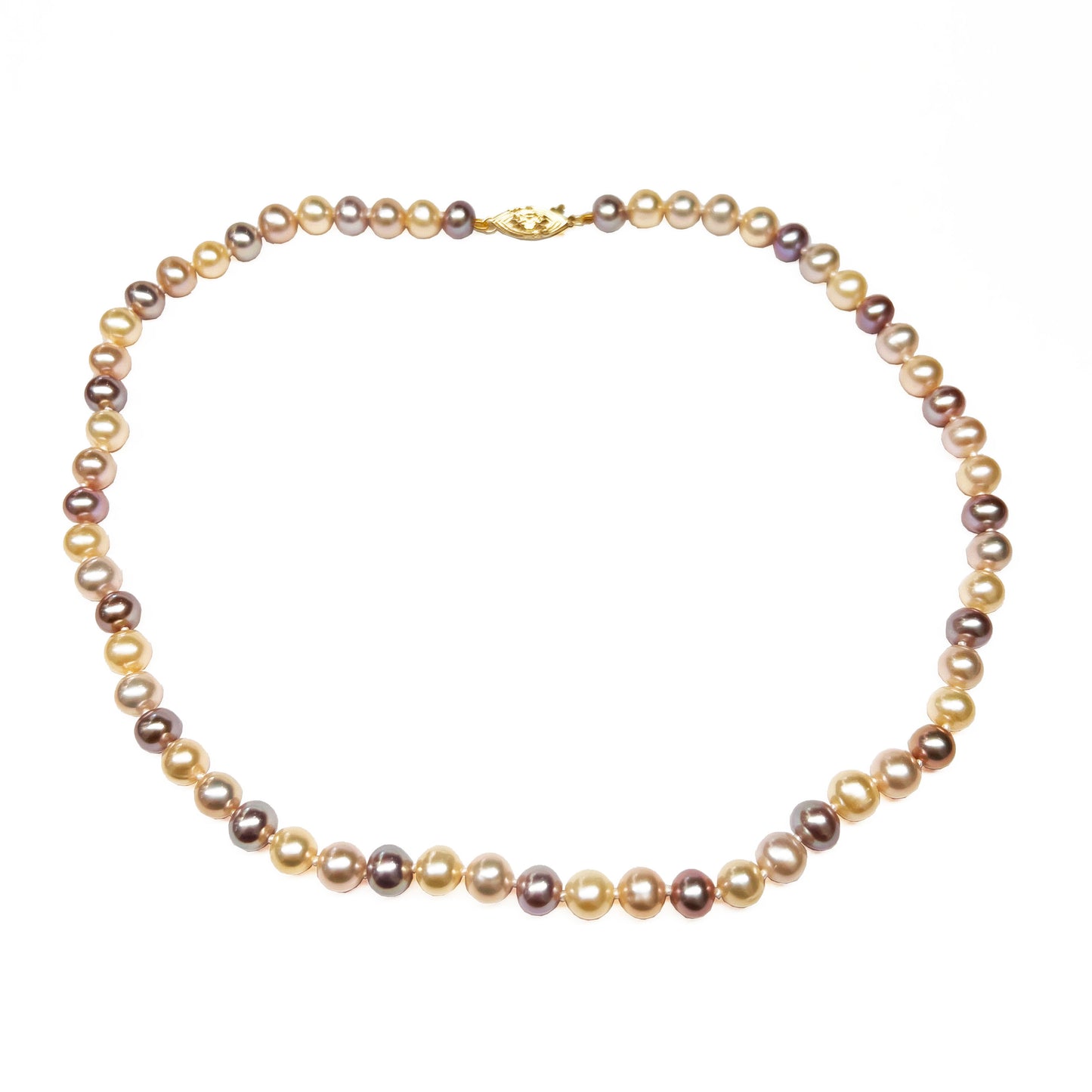 14ky Various Pink Freshwater Pearl Necklace