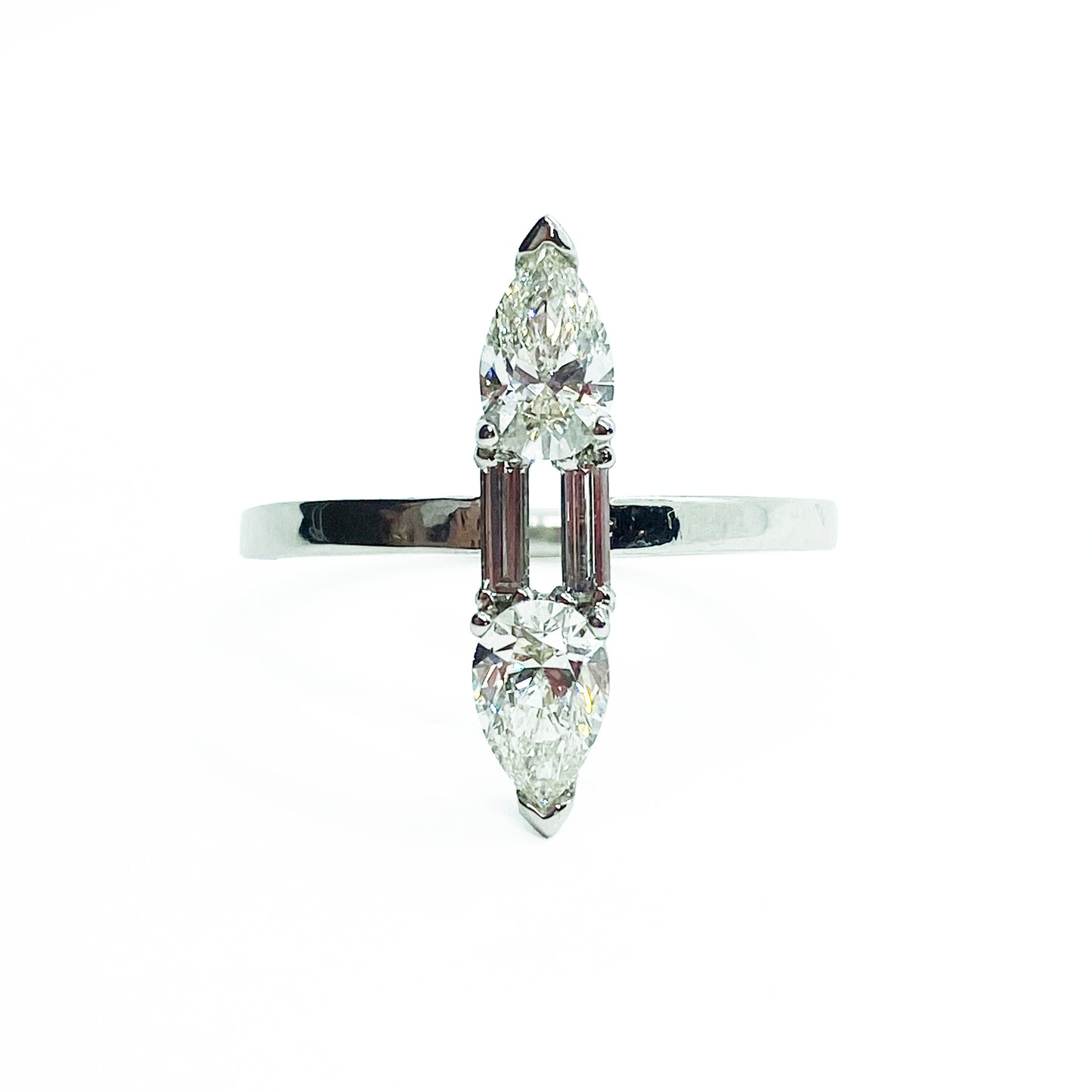 Platinum Diamond Ring by Ferro & Fiori - eklektic jewelry studio