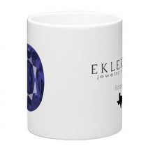 Coffee Mug - Cushion Cut Blue Gem - eklektic jewelry studio