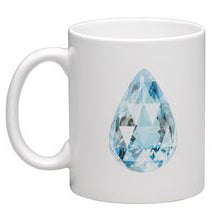 Coffee Mug - Pear Aquamarine - eklektic jewelry studio