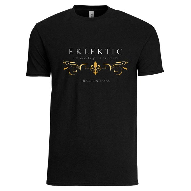 Eklektic Black Tee Shirt Houston Texas - eklektic jewelry studio