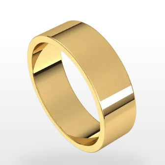 14ky Flat Band - eklektic jewelry studio