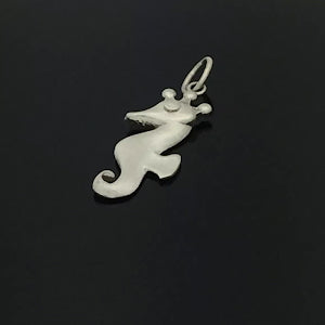 Silver Seahorse Charm Pendant - eklektic jewelry studio