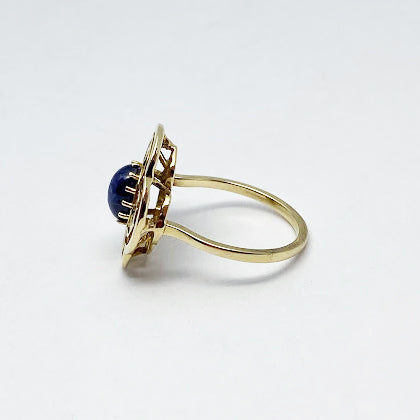 14ky Blue Sapphire Abbey Ring - eklektic jewelry studio