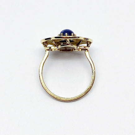 14ky Blue Sapphire Abbey Ring - eklektic jewelry studio