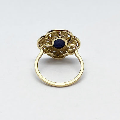 14ky Blue Sapphire Abbey Ring - eklektic jewelry studio
