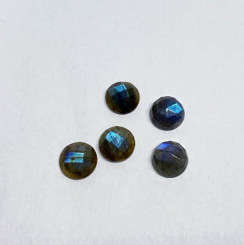 Labradorite - Round Cabochon Rose Cut - eklektic jewelry studio