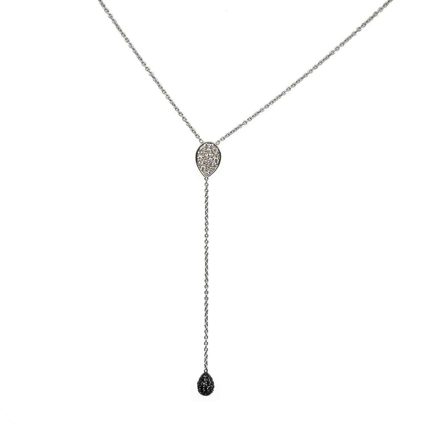 18kw Diamond Lariat Necklace