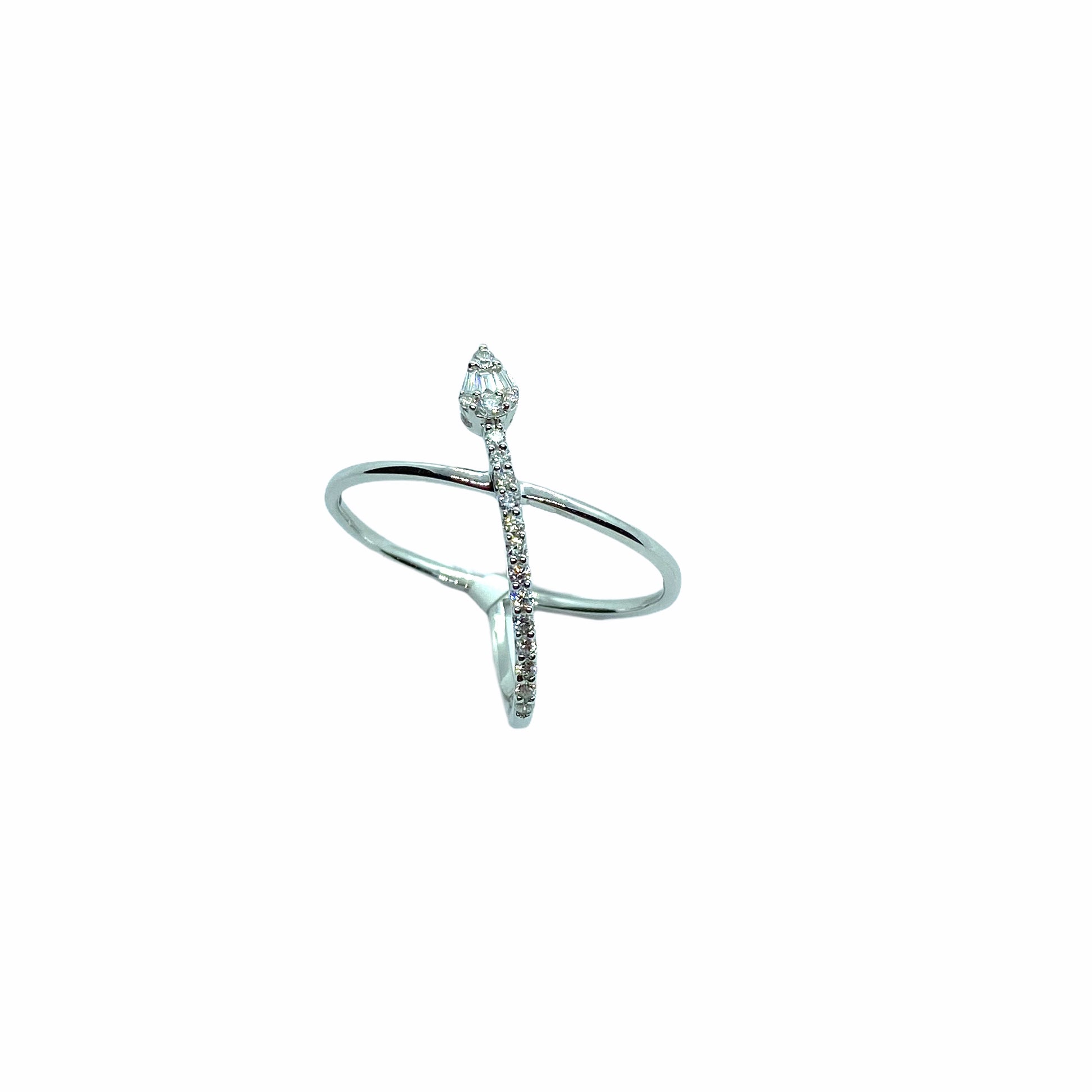 14kw Diamond Arrow Ring - eklektic jewelry studio