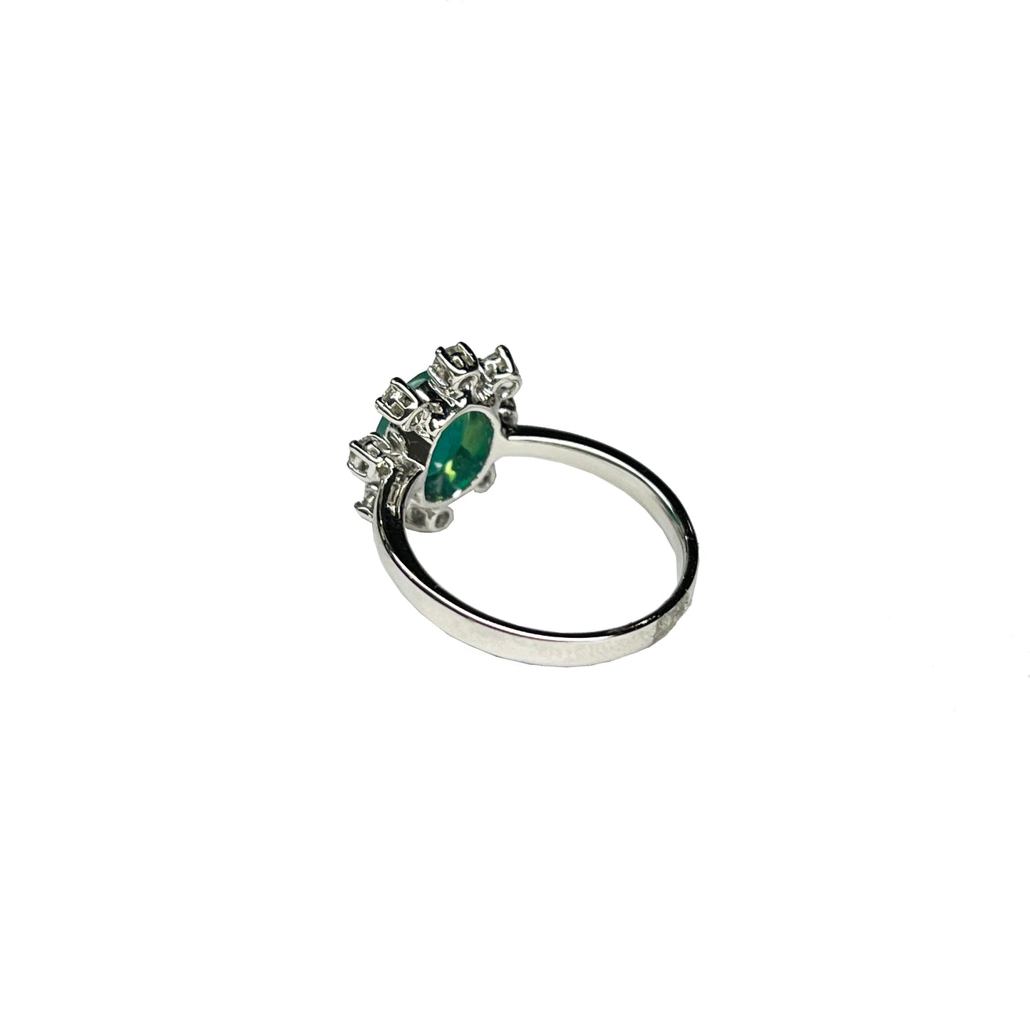 18kw Opal & Diamond Ring