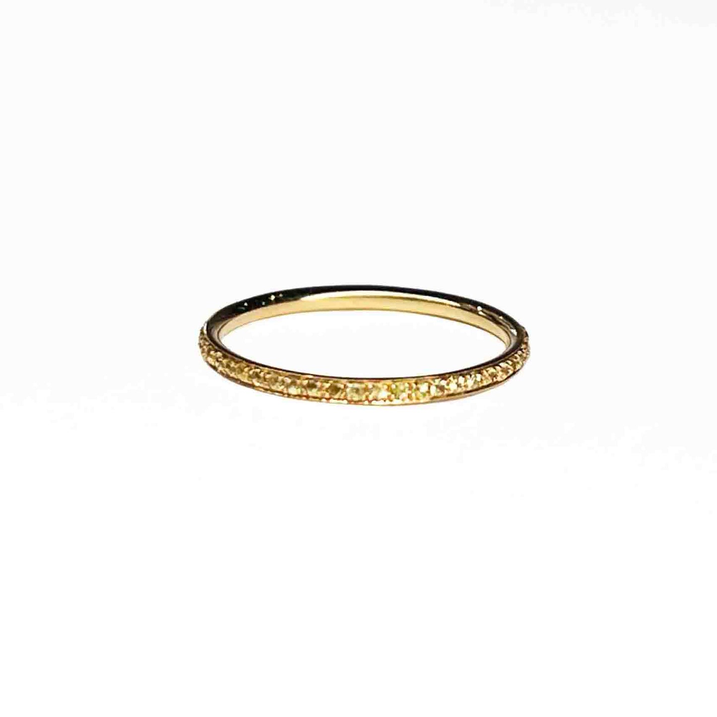 18ky Yellow Sapphires Stackable Ring