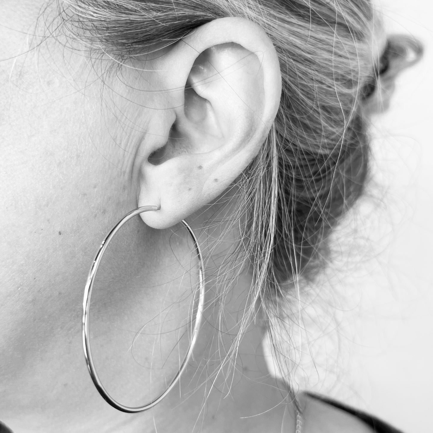 Silver Endless Hoops 53mm
