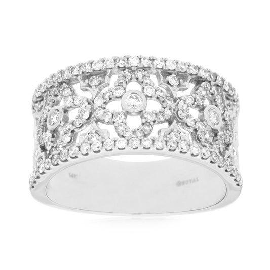 14kw Diamond Filigree Ring - eklektic jewelry studio