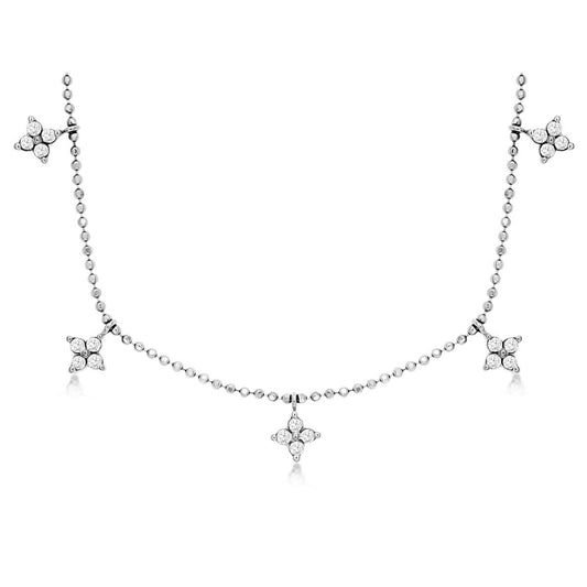 14kw Diamond Clovers Necklace - eklektic jewelry studio