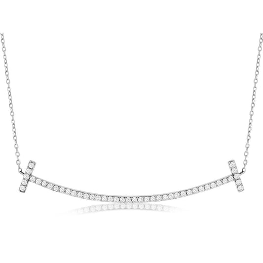 14kw Diamond Bar Necklace - eklektic jewelry studio